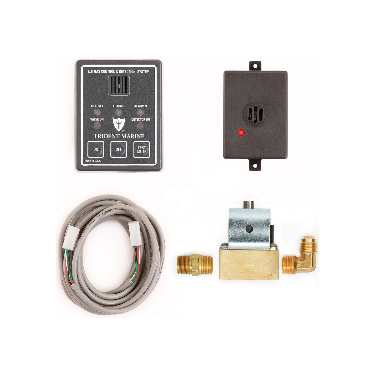 Trident 1300-7761-KIT LPG 12V Control & Detection System with 10' Connect Cable-Supply Nautica