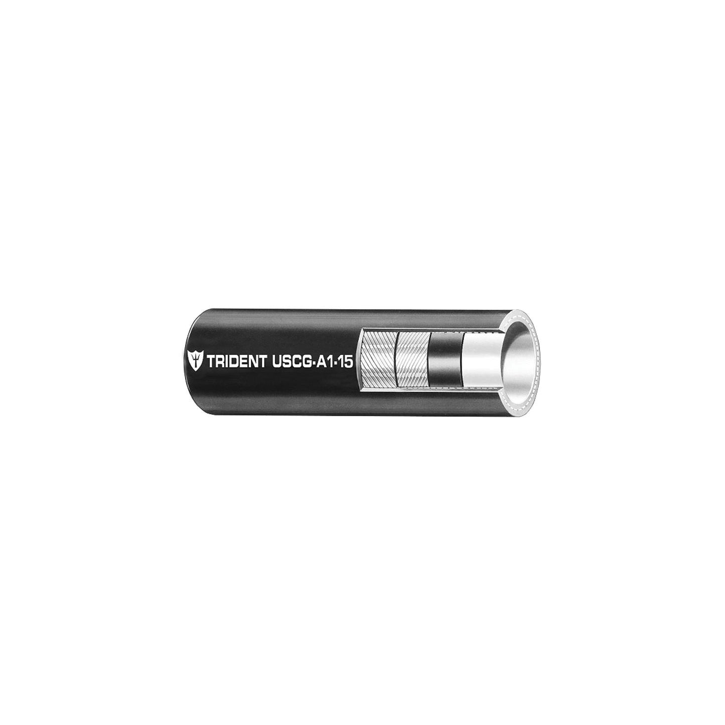Trident 3650126 Type A1 Barrier Lined Fuel Hose, 1/2" x 50'-Supply Nautica
