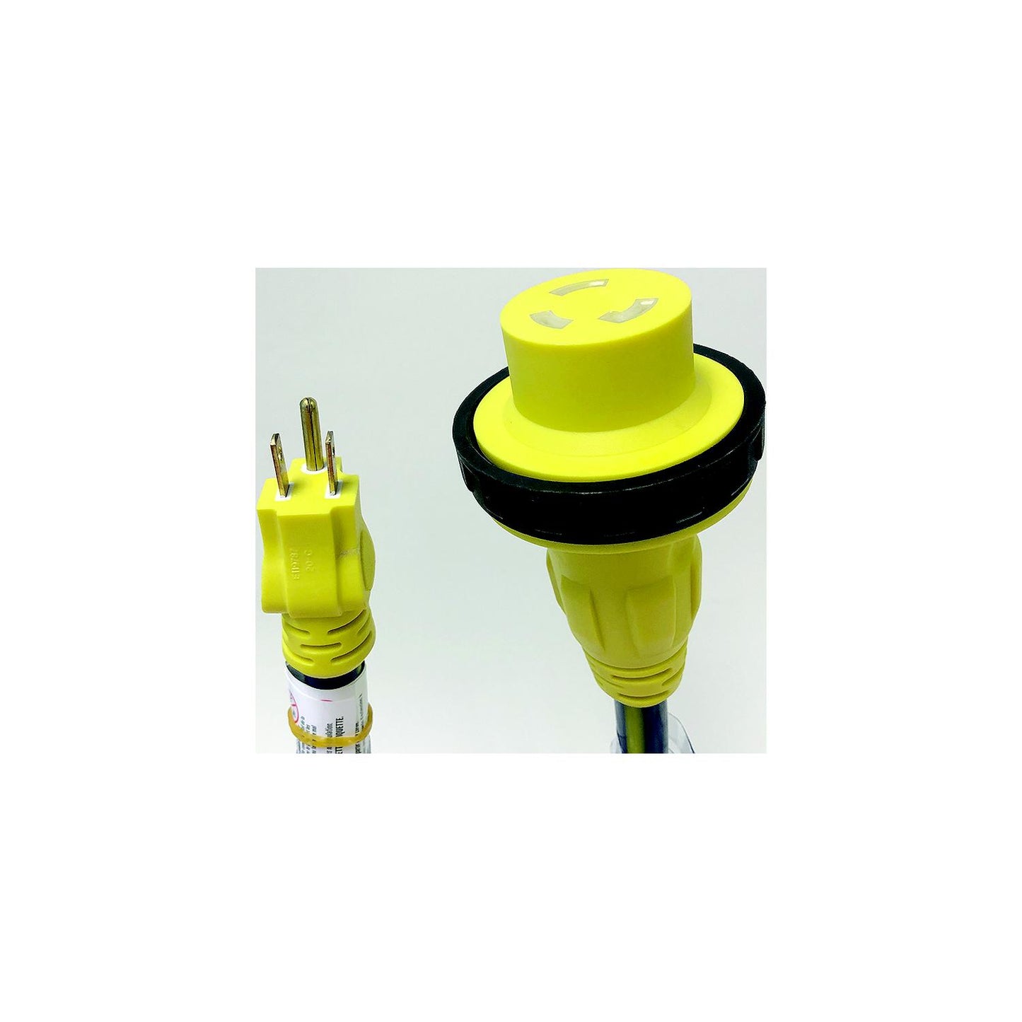 Voltec 1600592 Locking EzeeGrip Adapter, 24", 5-15P Male, 30A Female