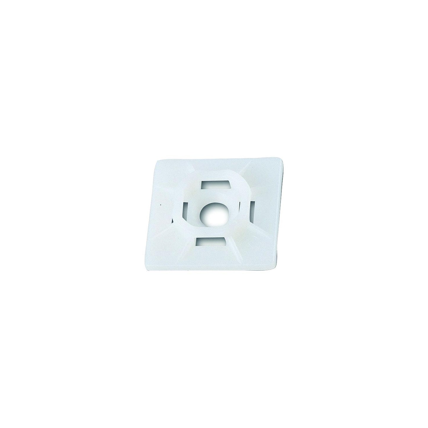 Ancor Cable Tie Adhesive Mounts, Natural, 25/pk