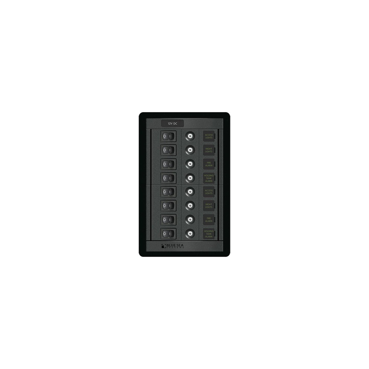 Blue Sea Systems 1457 8 Position Switch CLB Vertical Panel