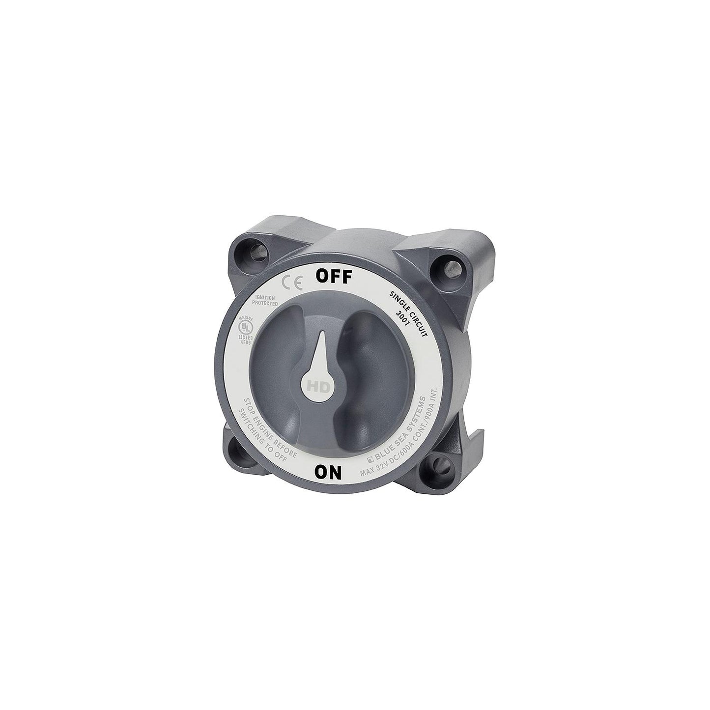 Blue Sea Systems HD-Series Heavy Duty On-Off Battery Switch With AFD
