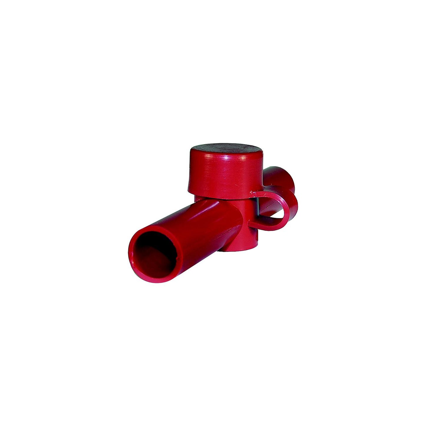 Blue Sea 4003 Dual Entry Cable Cap, Red, Up to 2/0 AWG
