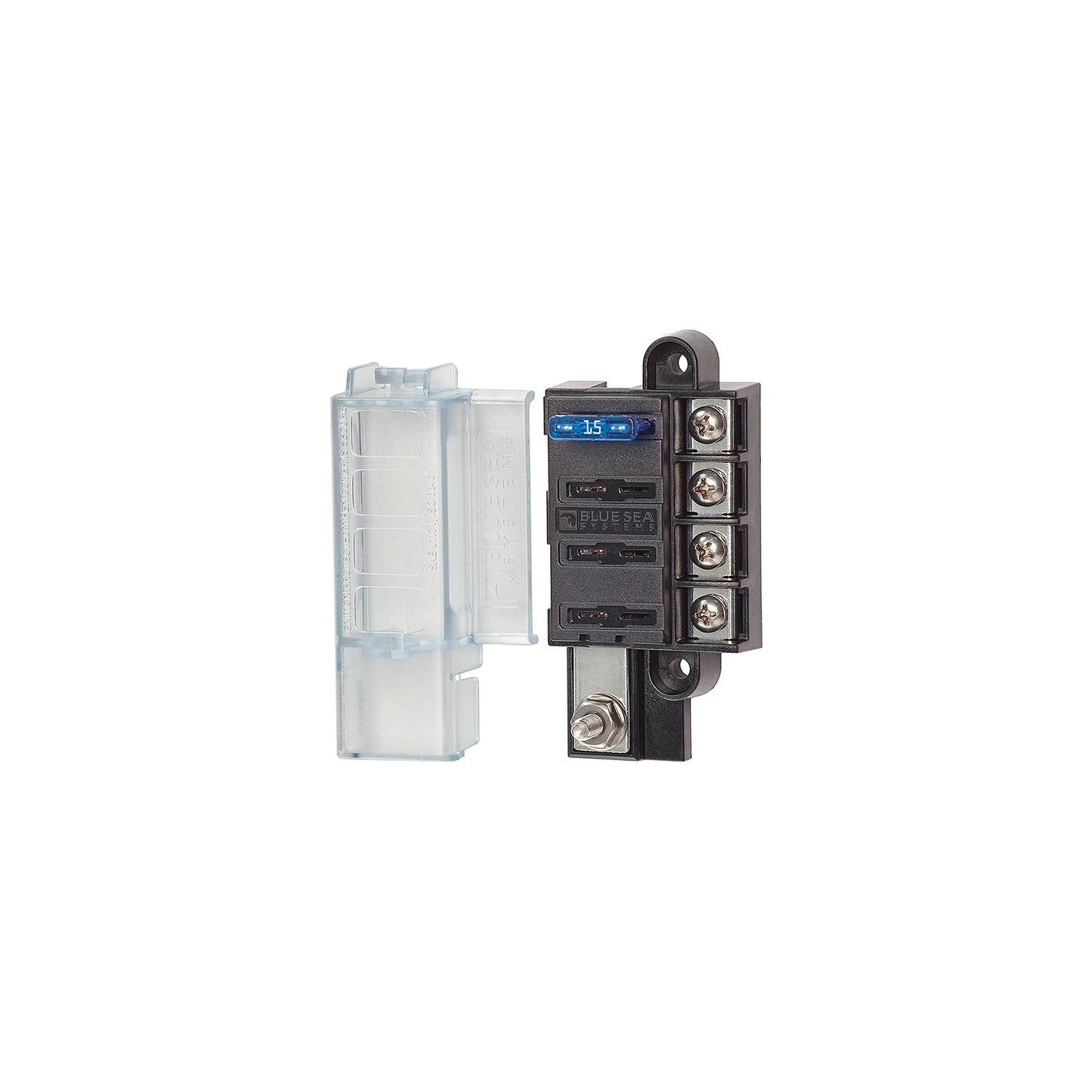 Blue Sea Systems ST Blade Compact Fuse Block - Common Source, 4 Circuits-Supply Nautica