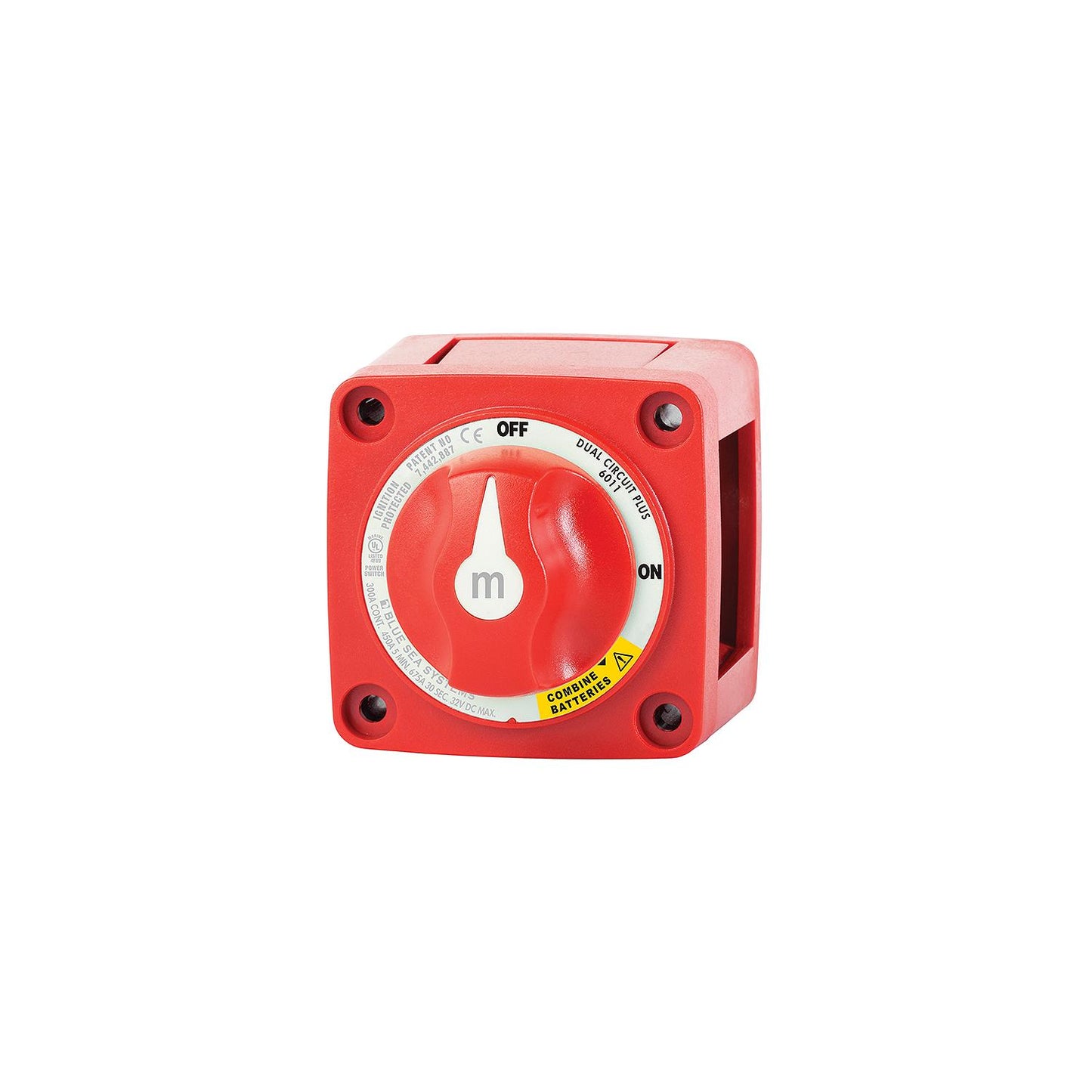 Blue Sea 6011 M Series Dual Circuit Plus On-Off-Both Battery Switch