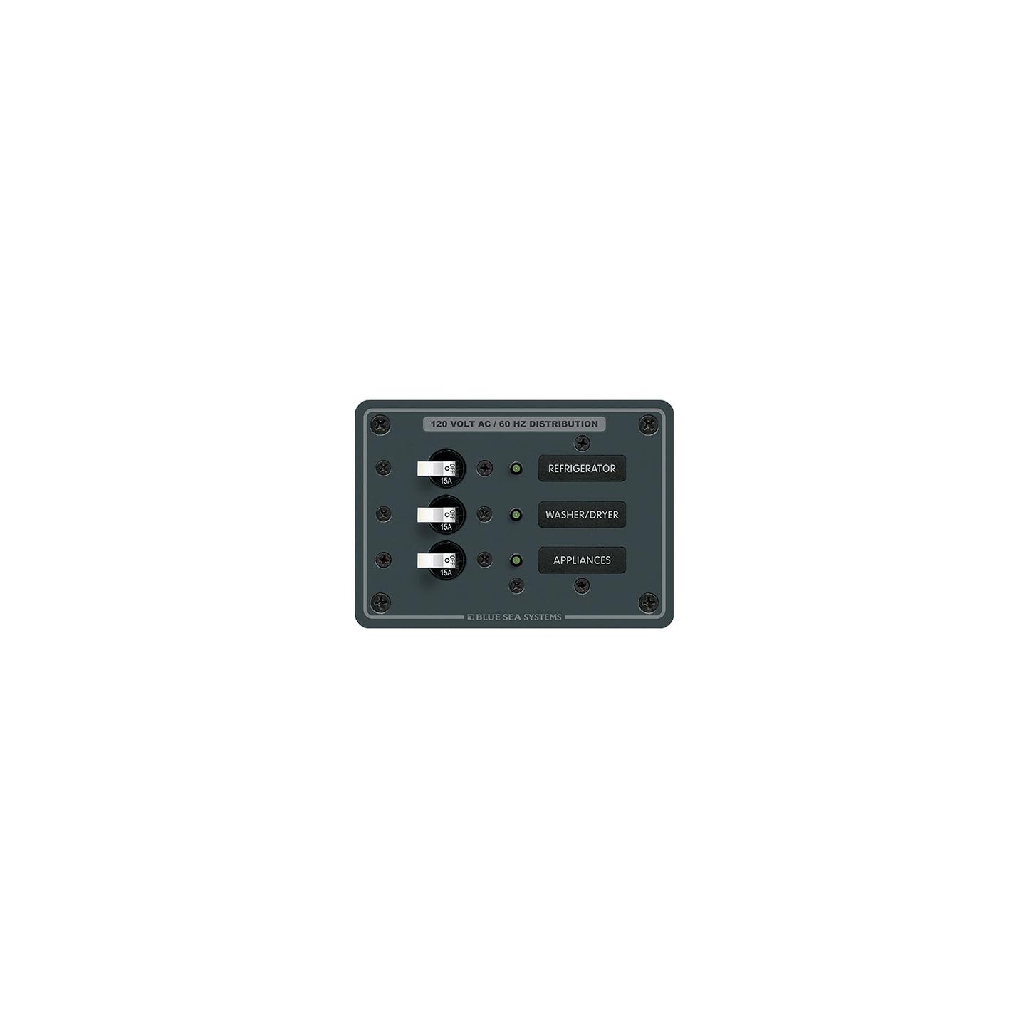 Blue Sea Systems 8058 120V AC 3 Position Circuit Breaker Panel