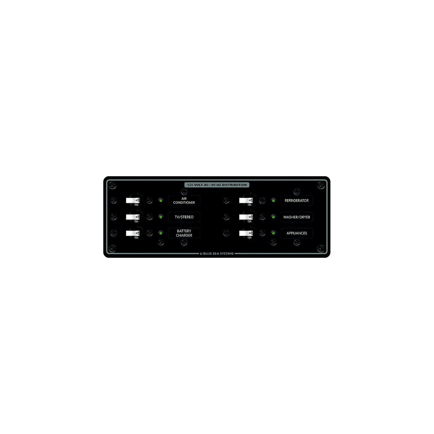 Blue Sea Systems 8097 AC 6 Position Circuit Breaker Panel