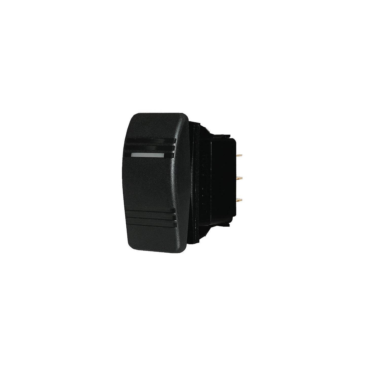 Blue Sea 8289 Water Resistant Contura® III Switch, Black, (On)-Off-On-Supply Nautica