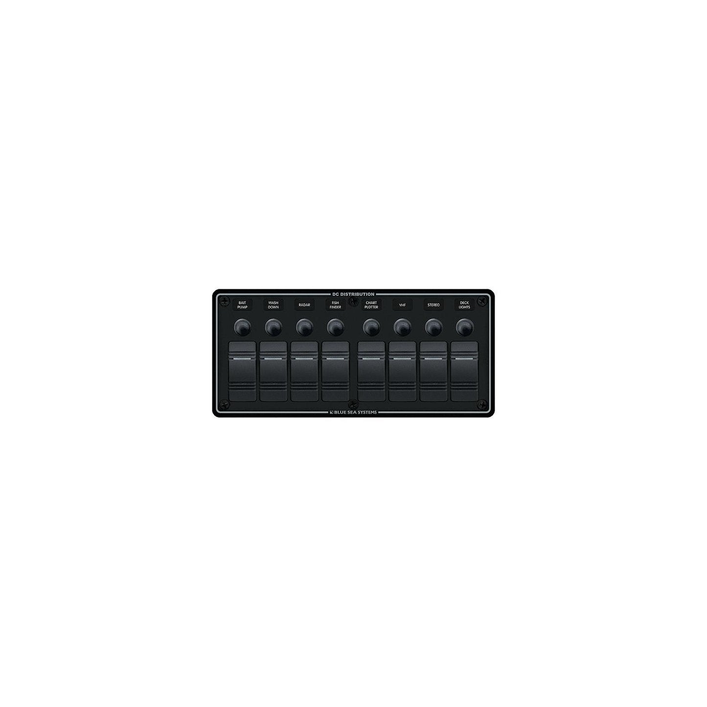 Blue Sea Systems Contura Water Resistant 12V DC 8 Position Circuit Breaker Panel