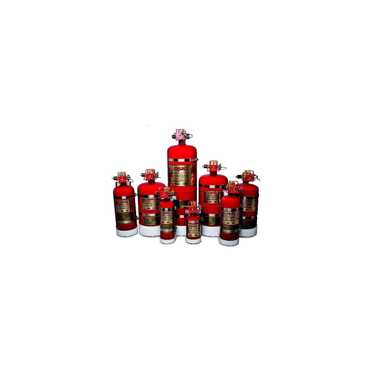 Fireboy MA20300227-BL Manual/Automatic HFC-227 Extinguisher, 300 CU