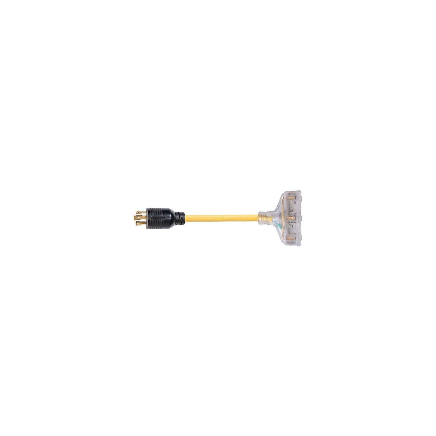 ParkPower 30153GPA 30A Generator Plug To (3) 15A Receptacles Pigtail Adapter