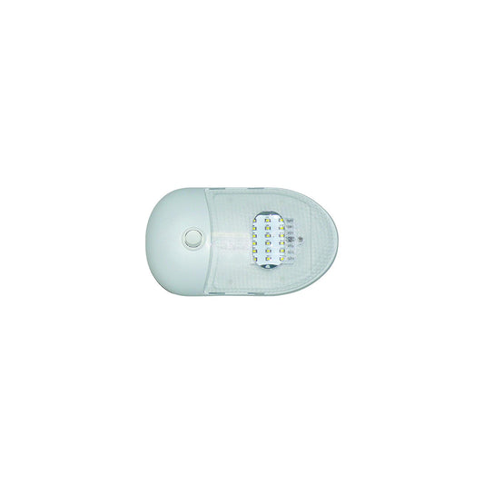 Valterra DG654291VP Slim Line Single LED Dome Light w/2-Way Switch, 12V