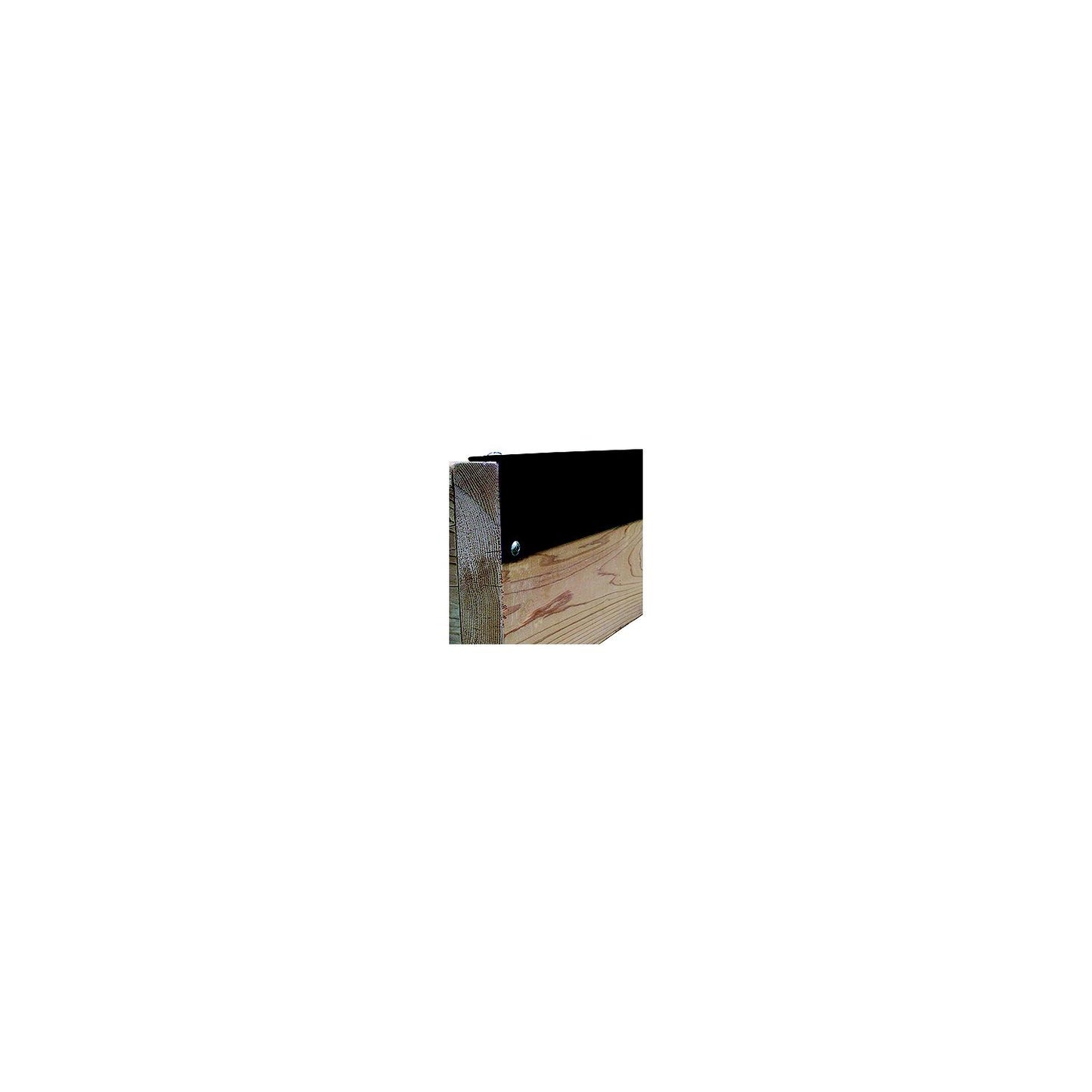 Dock Edge 1117F Slant "P" Profile, 8', Black, 3/pk