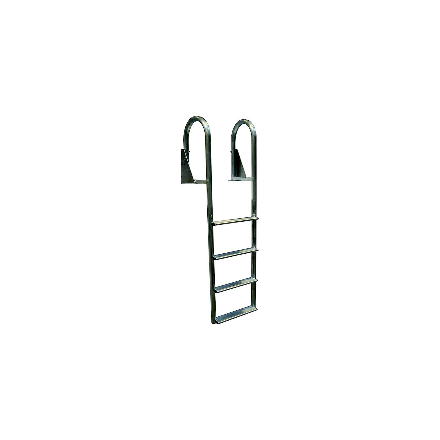 Dock Edge DE2127F Aluminum Flip Up Wide Step Ladder, 7-Step-Supply Nautica