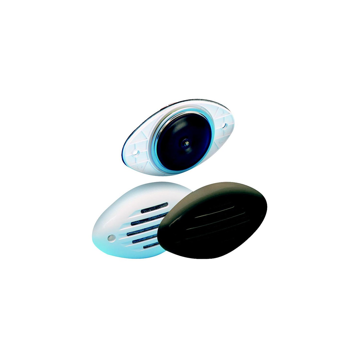 Marinco Low Profile Hidden Horn With Black And White Grills