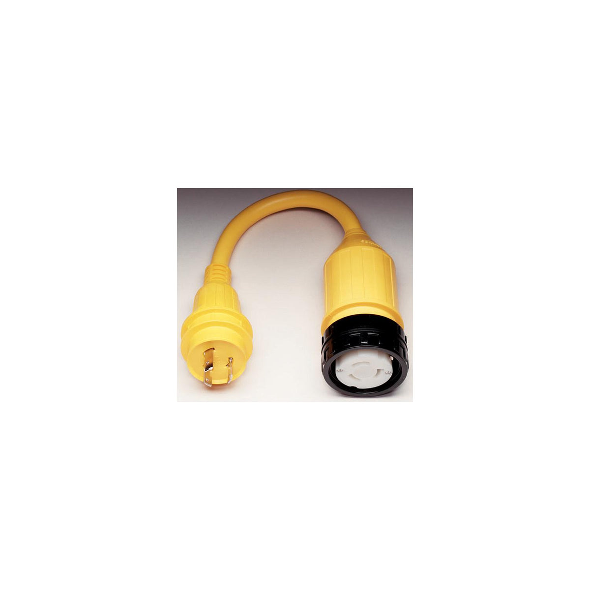 Marinco Standard Pigtail Adapter Dock Side Male 30A 125V Locking to Boat Side Female 50A 125V Locking With Sealing Collar System-Supply Nautica