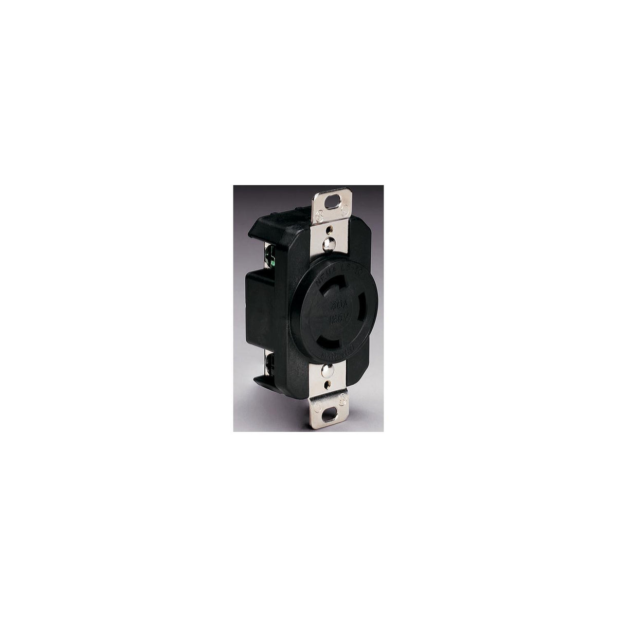 Marinco 3-Wire 30 Amp/125V Locking Charging/Trolling System Receptacle-Supply Nautica