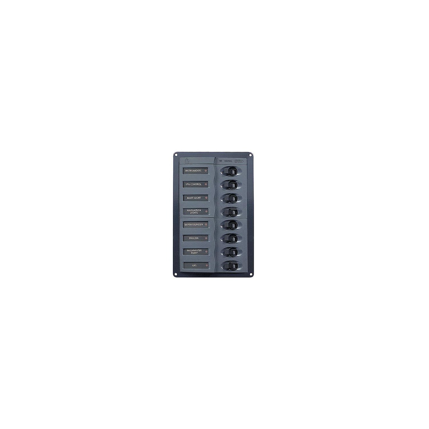 Marinco 901V DC Circuit Breaker 8-Way Vertical Panel