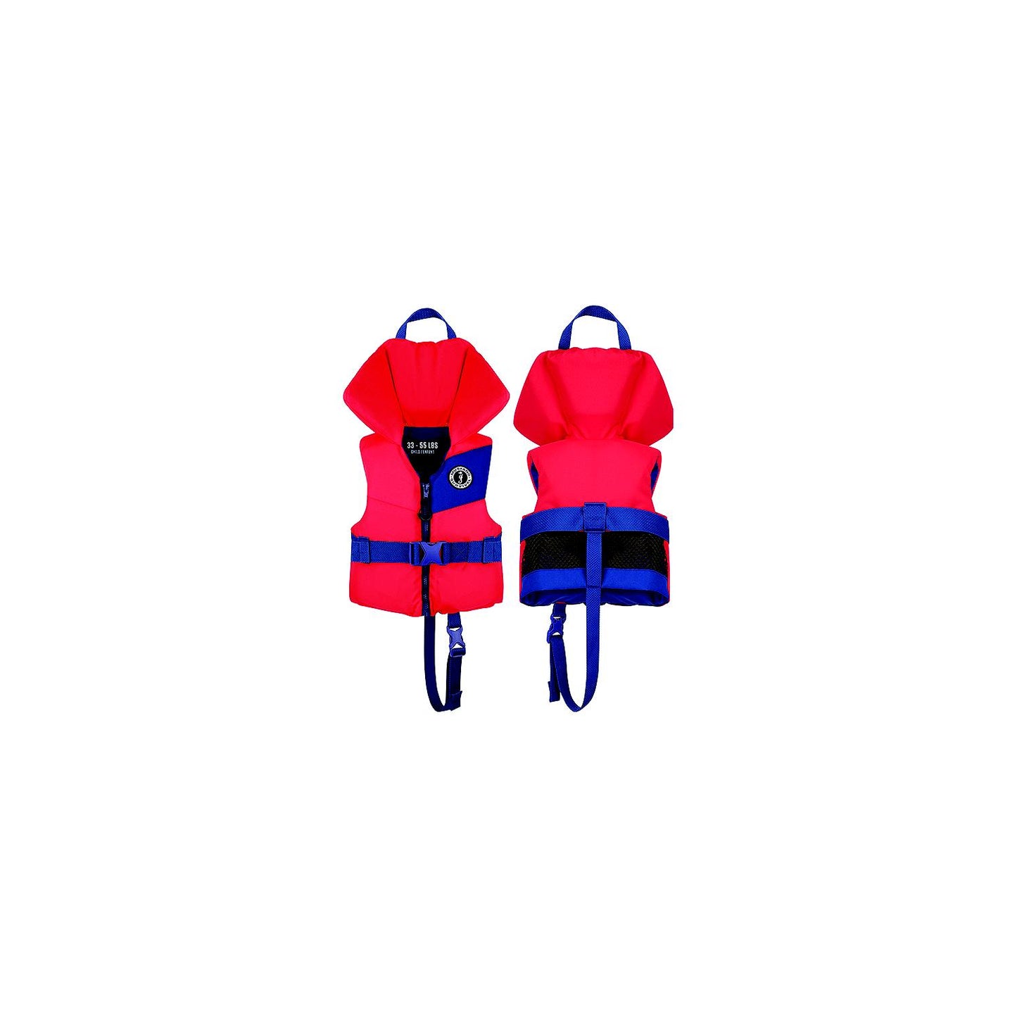Mustang Survival MV355657 Child Vest, 33-55 lbs., Red/Navy
