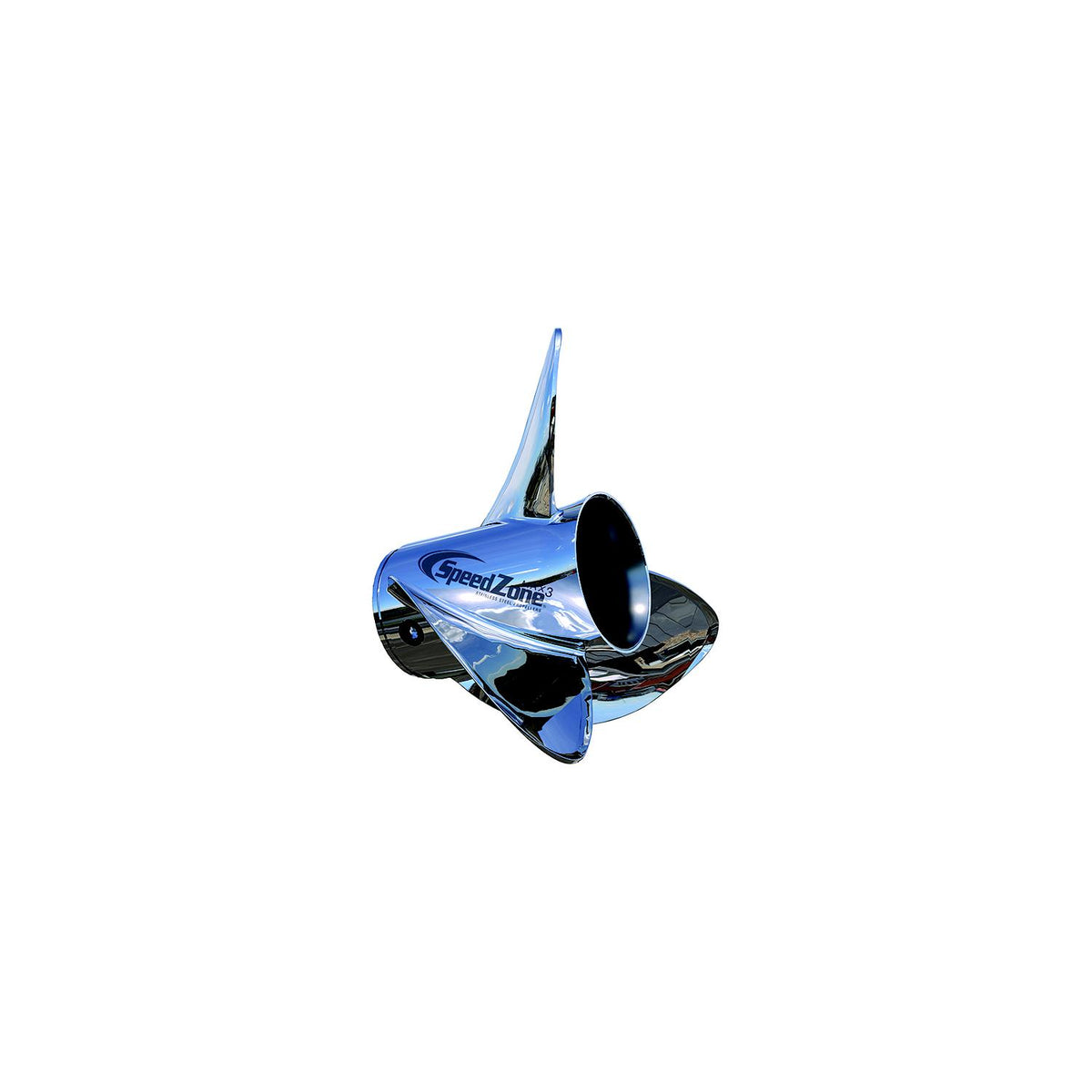 Turning Point 31542510 Speedzone Max 3 Stainless Steel 3-Blade Bass Boat Propeller, 14.8" x 25", RH-Supply Nautica