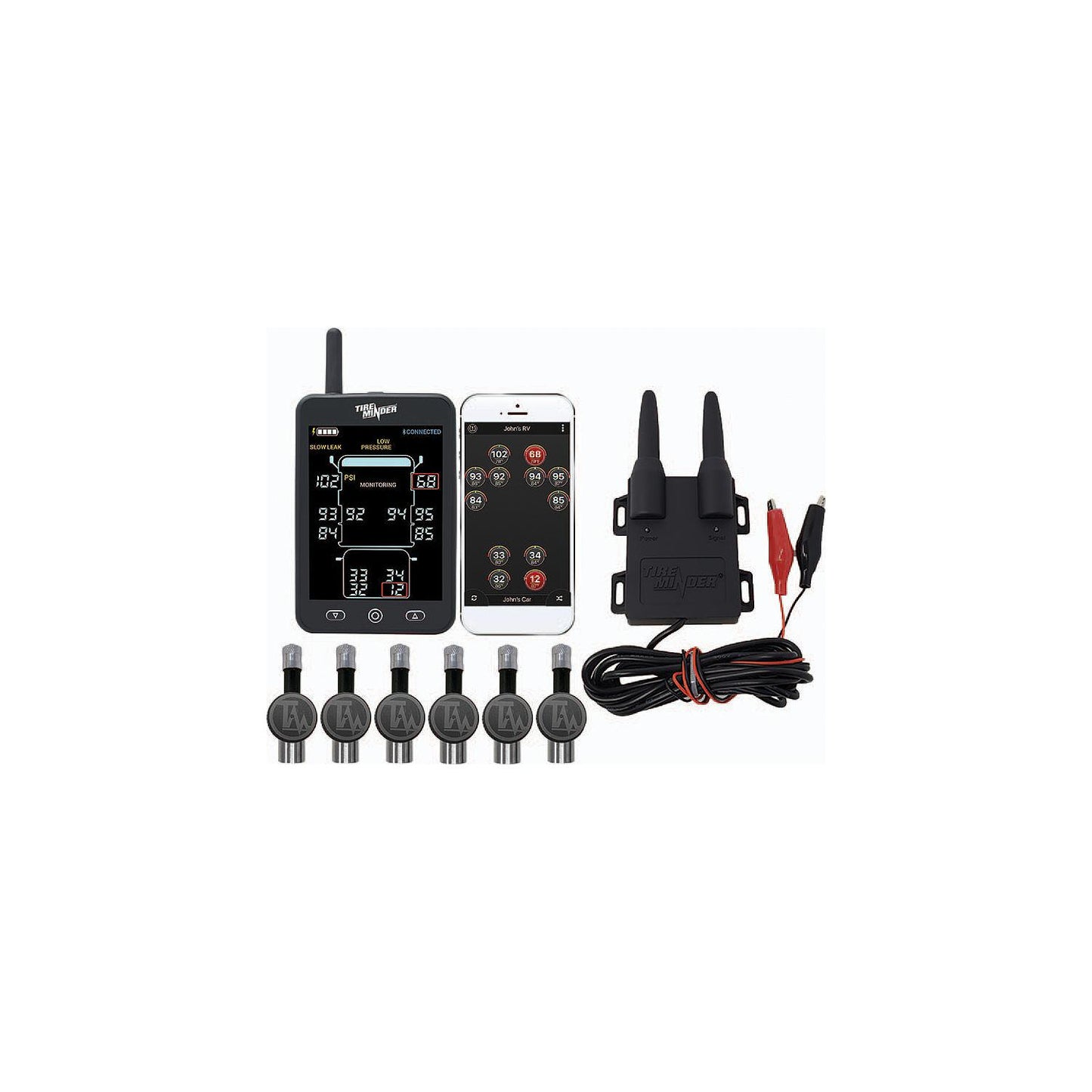 Minder TM22158 Tireminder® A1AS 6 Tire Pressure Monitoring System + Rhino Booster®