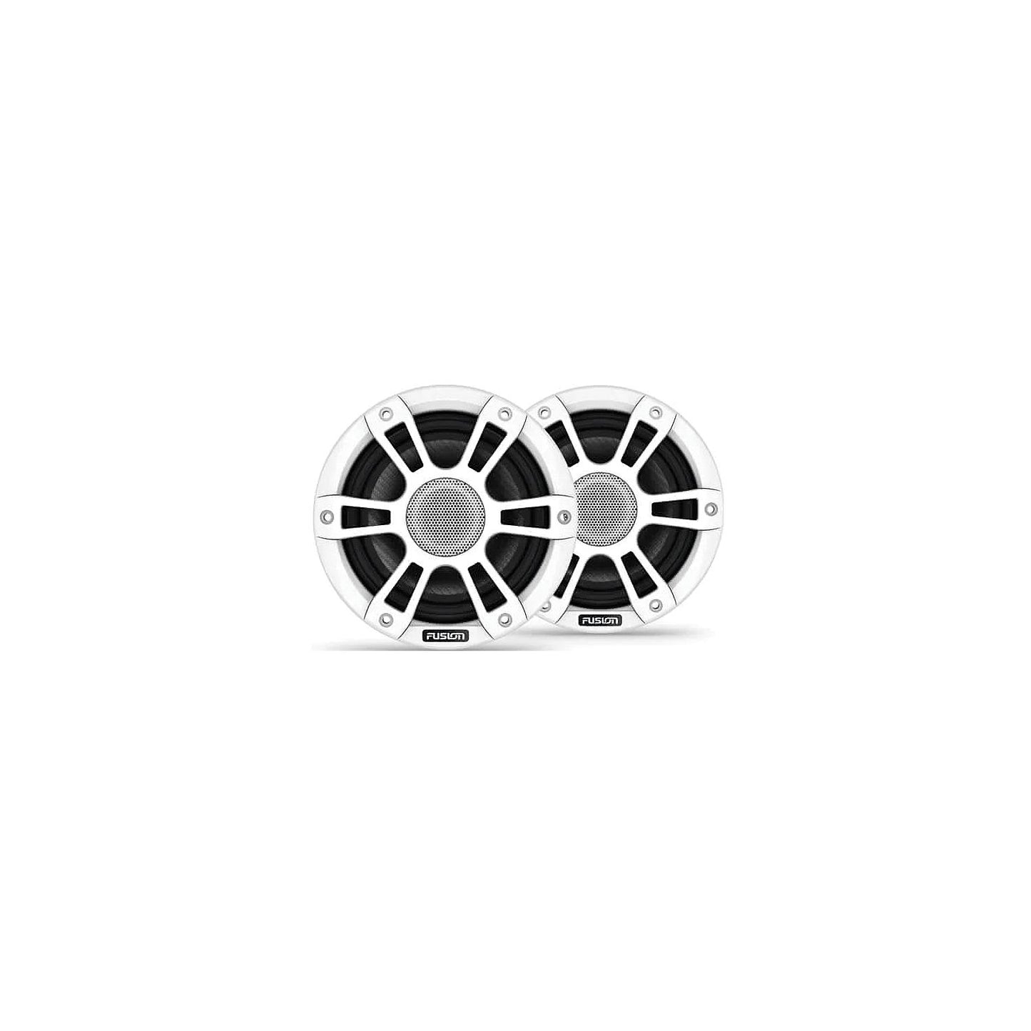 Fusion 0100277120 Signature Sport Series 3i Marine Coaxial Speakers, 6.5", White w/White Grill
