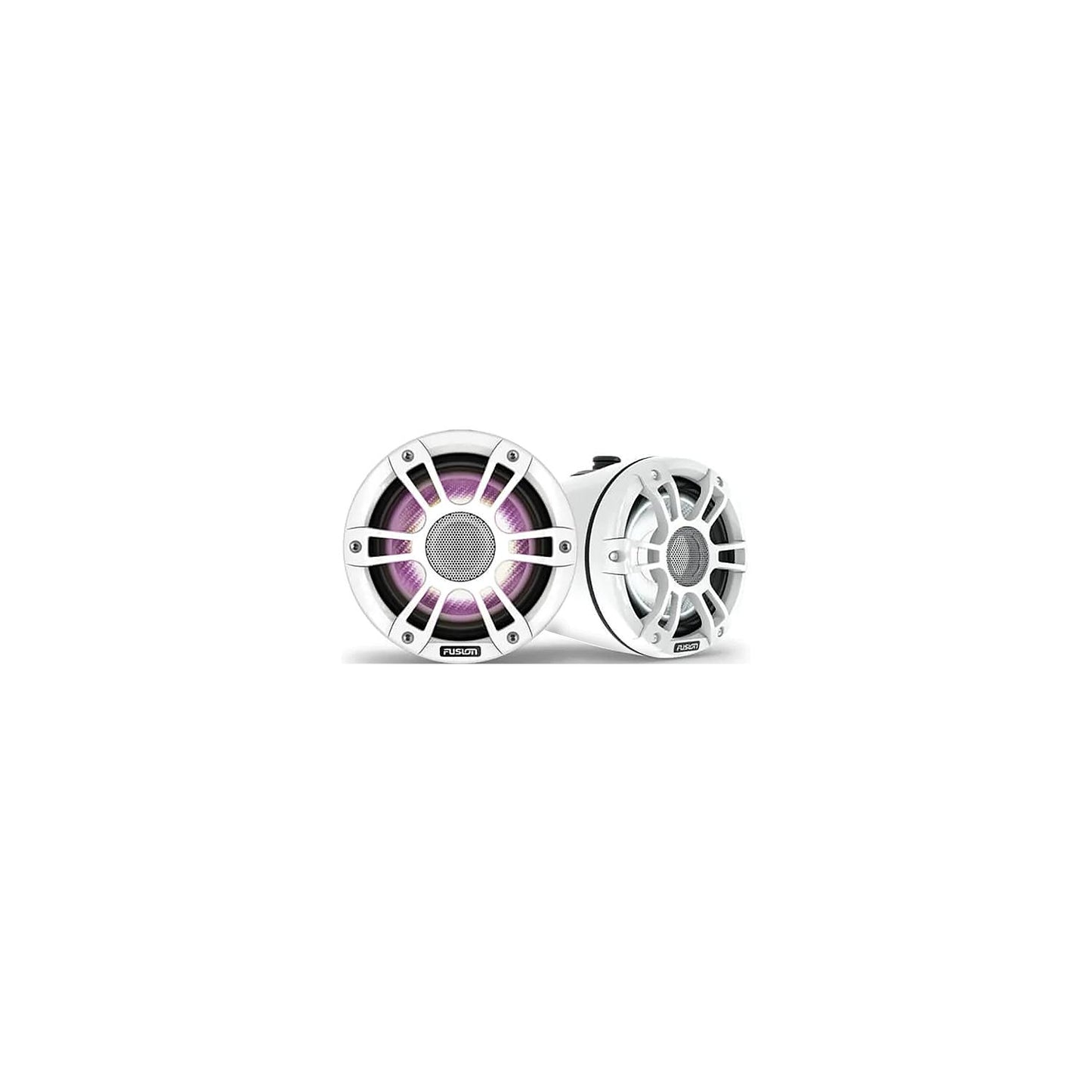 Fusion 0100277150 Signature Sport Series 3i Marine Wake Tower Speakers, 6.5", White w/White Grill