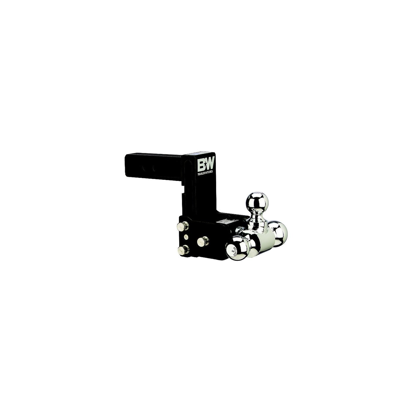 B&W TS10048B Trailer Hitches Tow & Stow Tri Ball Receiver Hitch | Fits Standard 2" Receiver