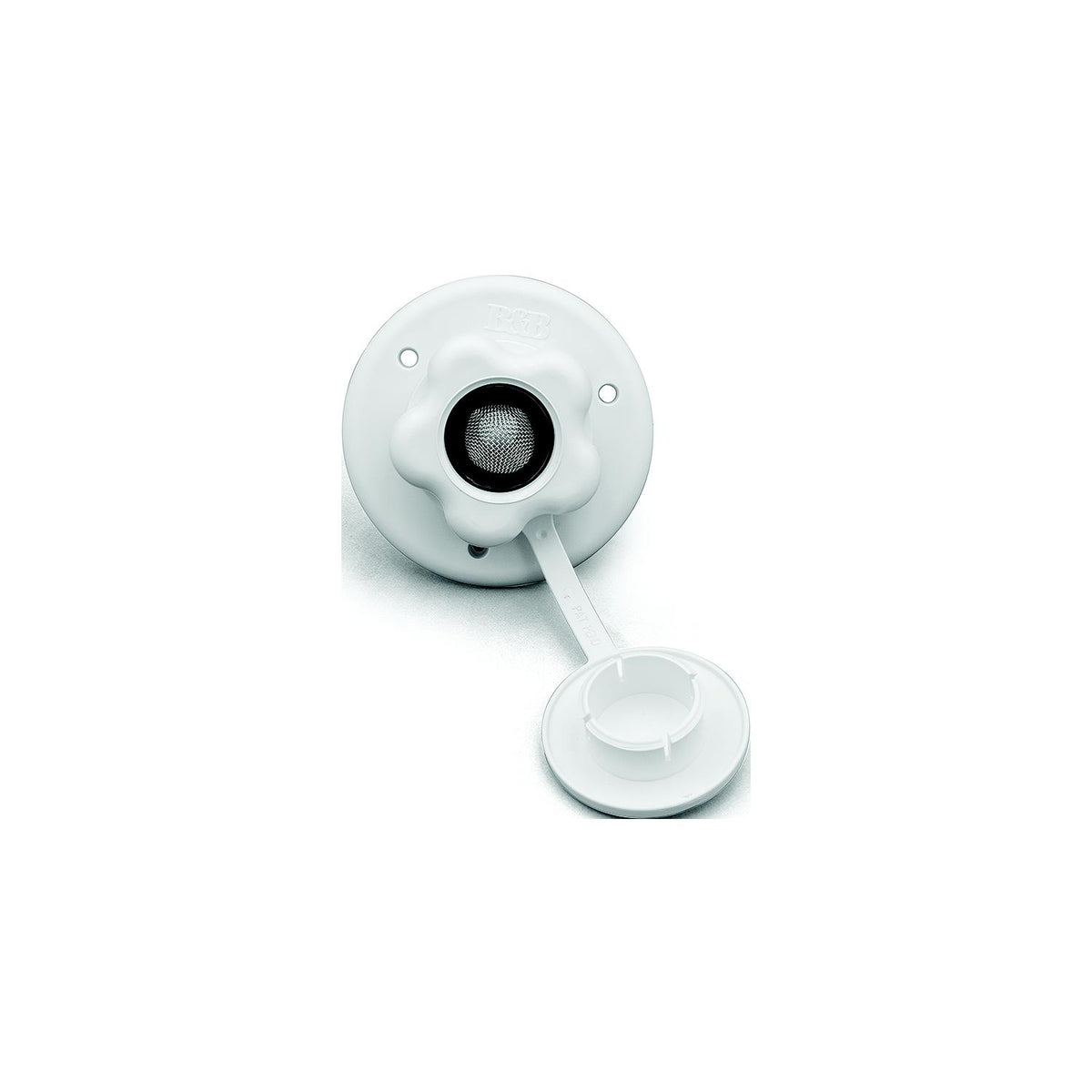 B&B Molders 94233 Replacement Water Flange, Plastic Valve, Polar White-Supply Nautica