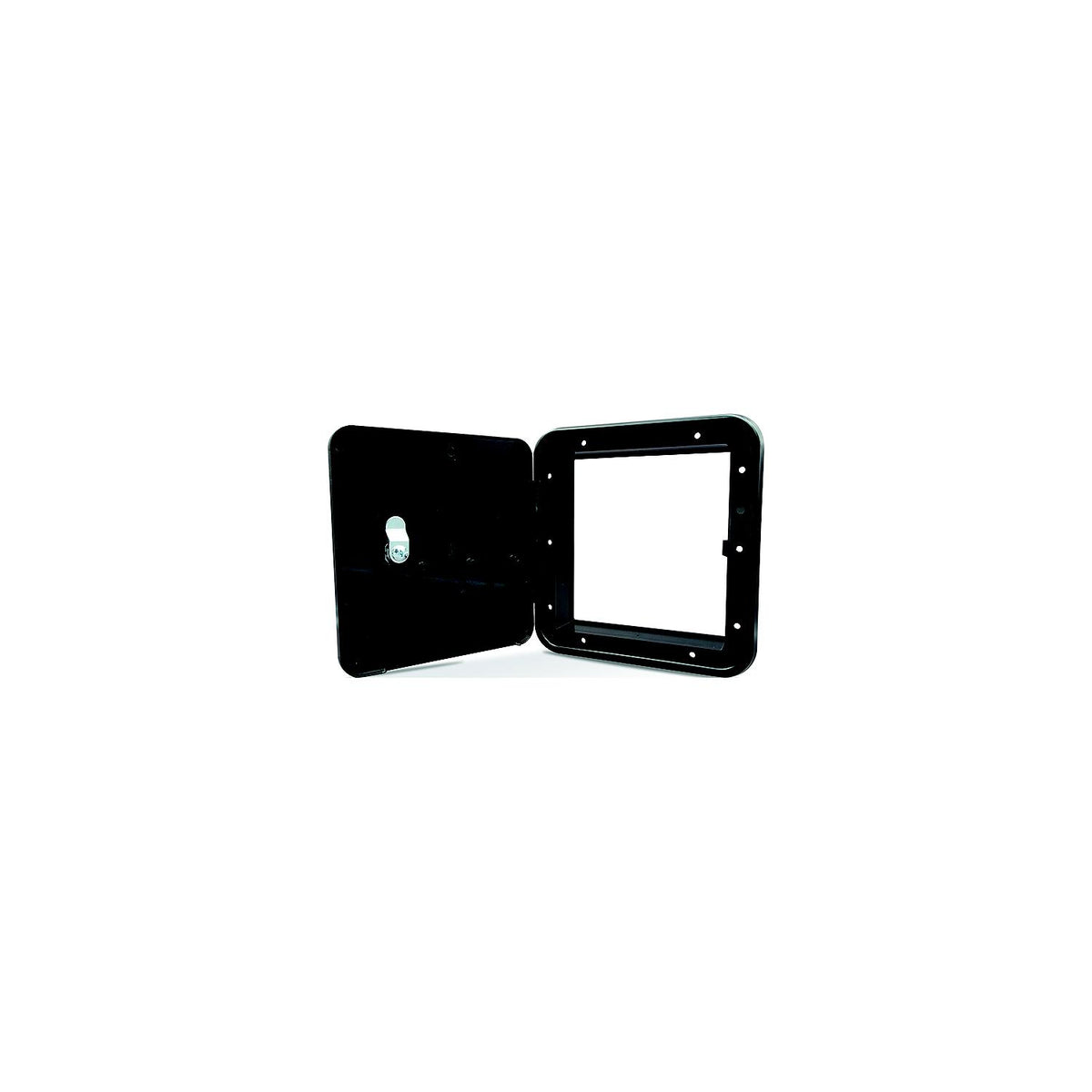 B&B Molders 94308 Multi-Purpose Fuel Hatch w/o Back, Black-Supply Nautica