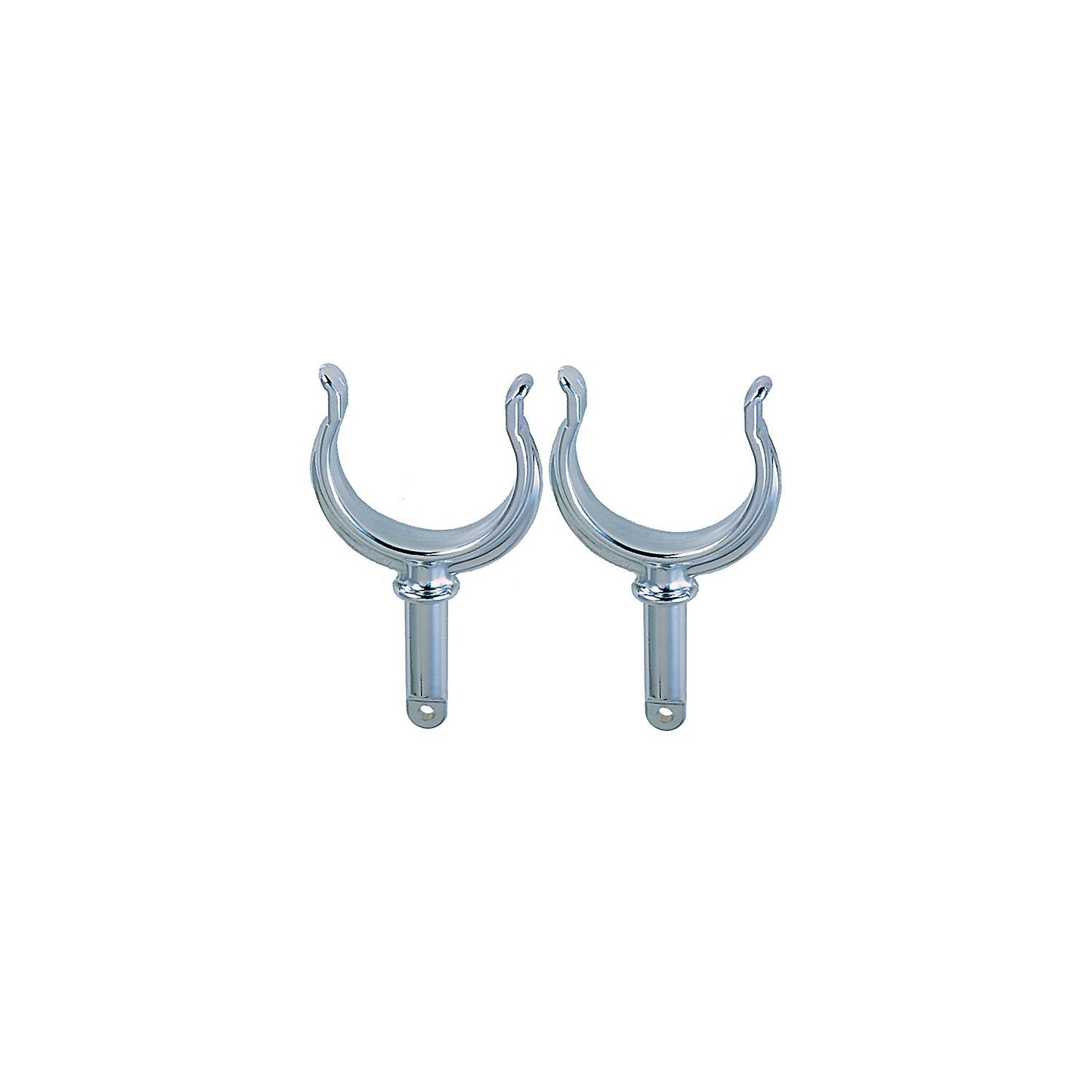 Ribbed Rowlock Horns, Zinc, Pair