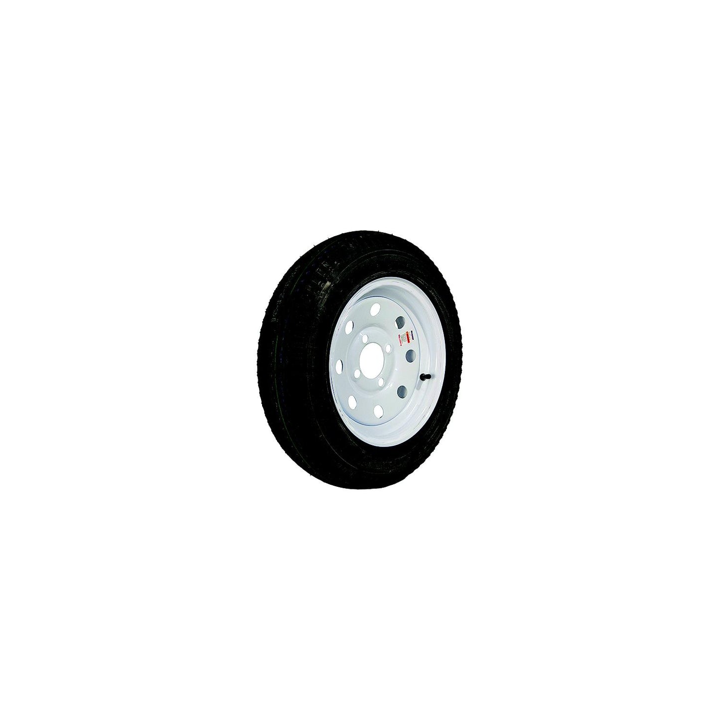 Loadstar Bias Tire and Wheel (Rim) Assembly K353, 480-12 4 Hole 6 Ply, White w/o Stripes, Modular
