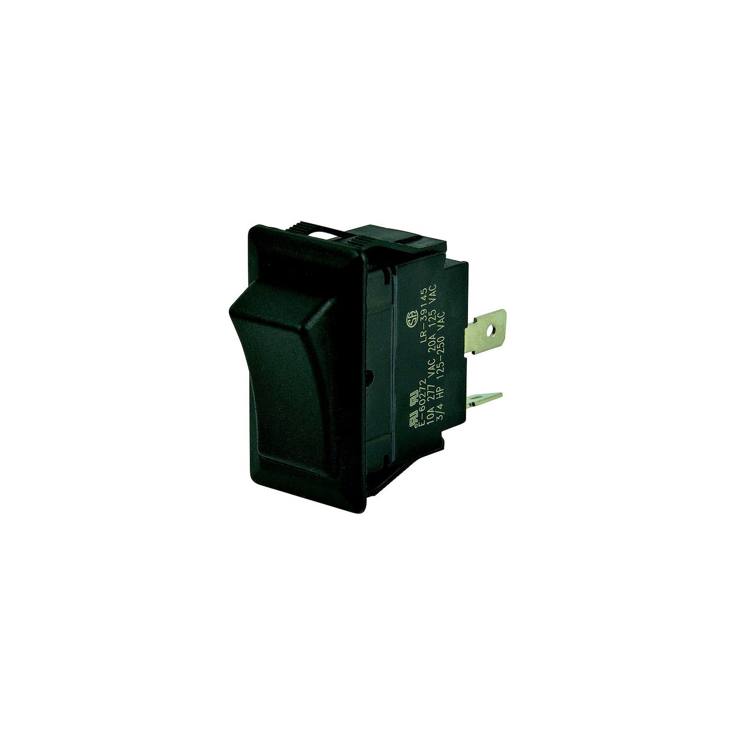 BEP 1001709 Rocker Switch, Off-(On), SPST, 1/4" Blade Terminals