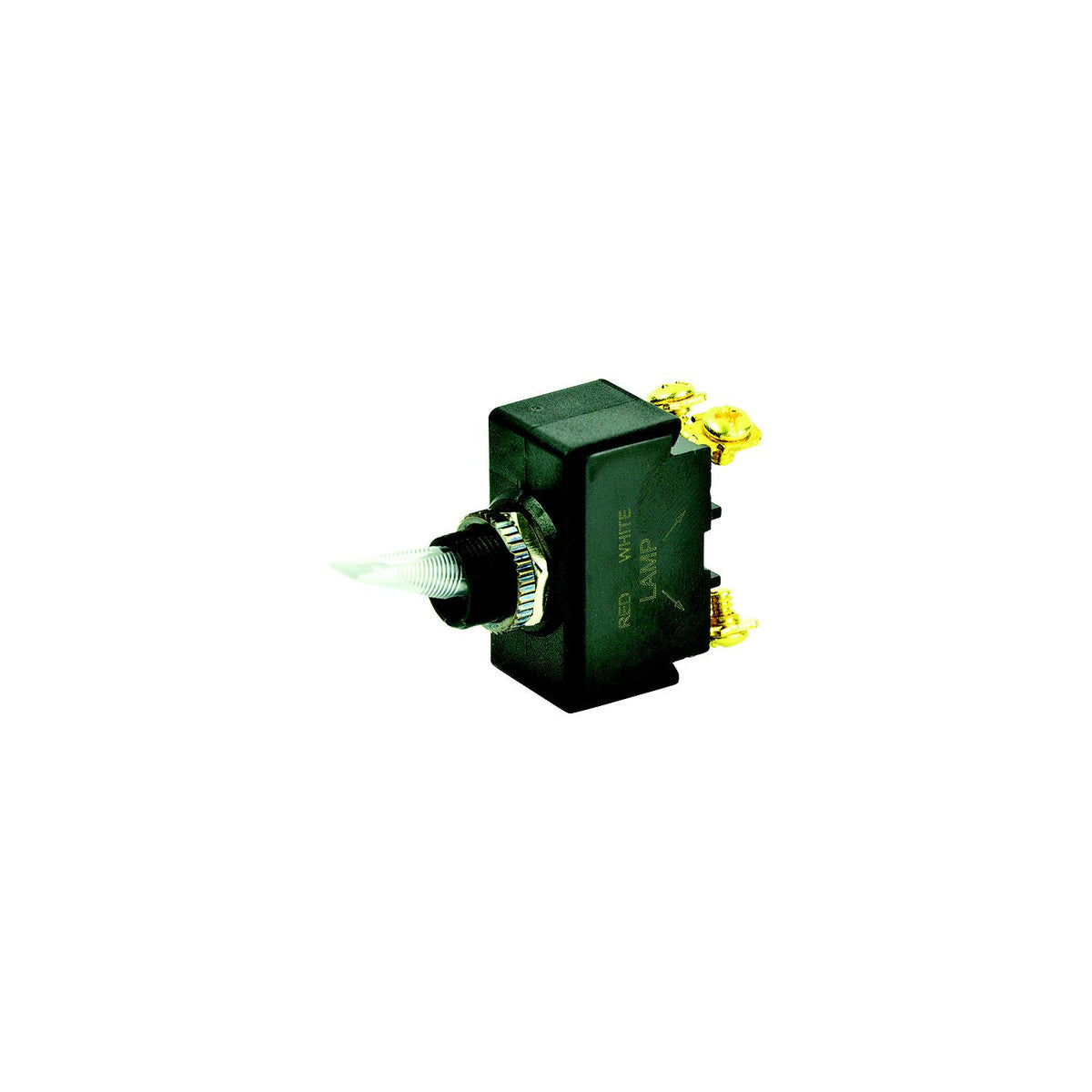 BEP 1001908 Illuminated Toggle Switch, Off-On, SPST, #6–32 Screw Terminals, Illuminated Red-Supply Nautica