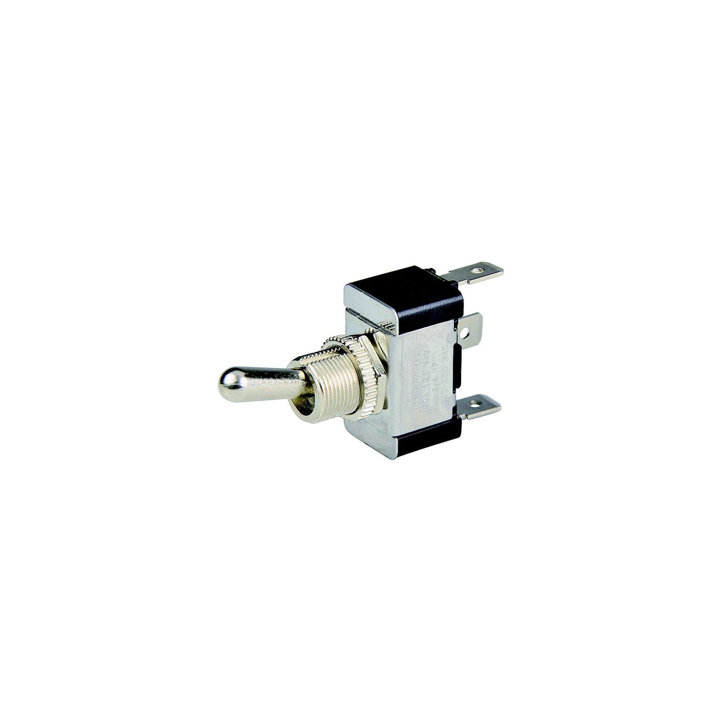 BEP 1002001 Chrome Plated Toggle Switch, On-Off-On, SPDT, 1/4" Blade Terminals-Supply Nautica