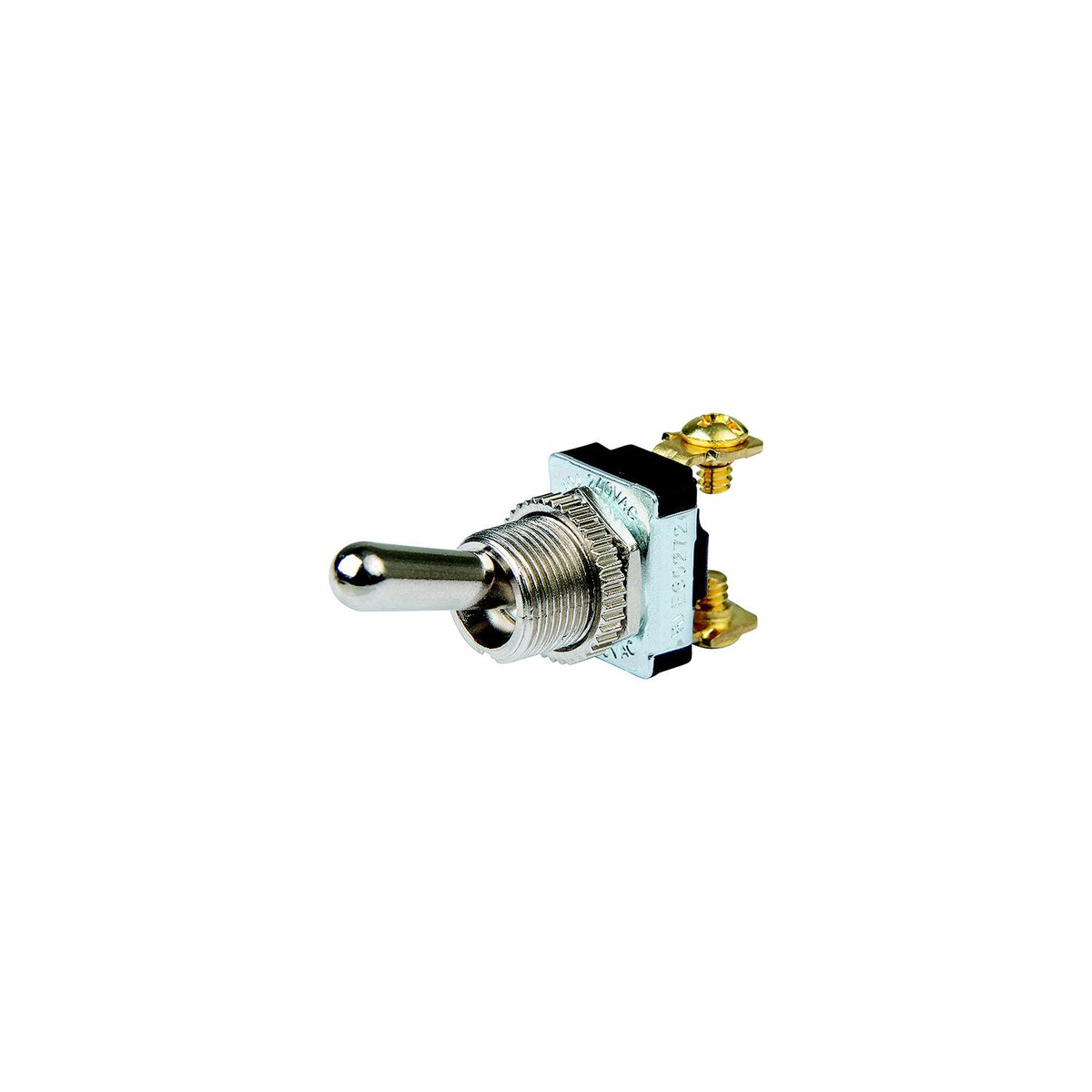 BEP 1002021 Chrome Plated Toggle Switch, Off-On, SPST, #6–32 Screw Terminals-Supply Nautica