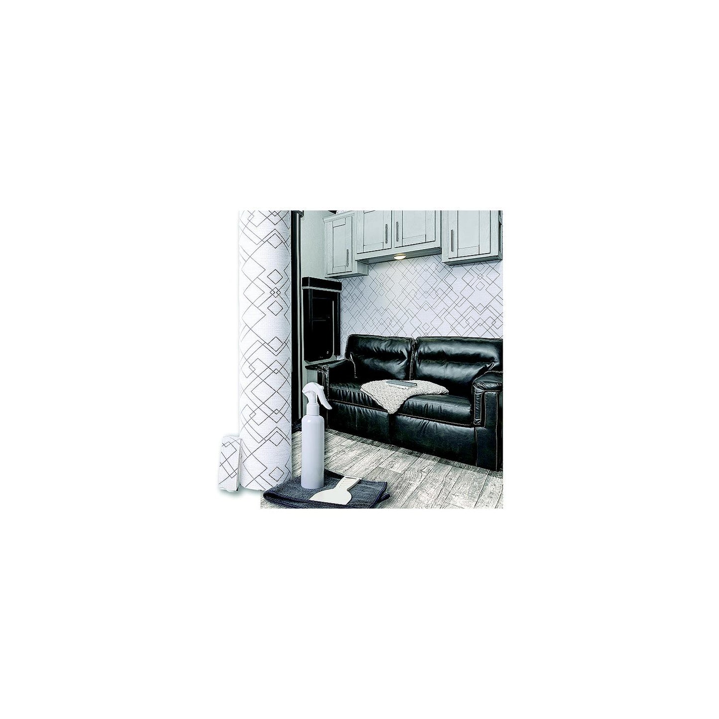 Genesis REVIVE Wall Covering Kit, Silver Prism, 2' x 50'