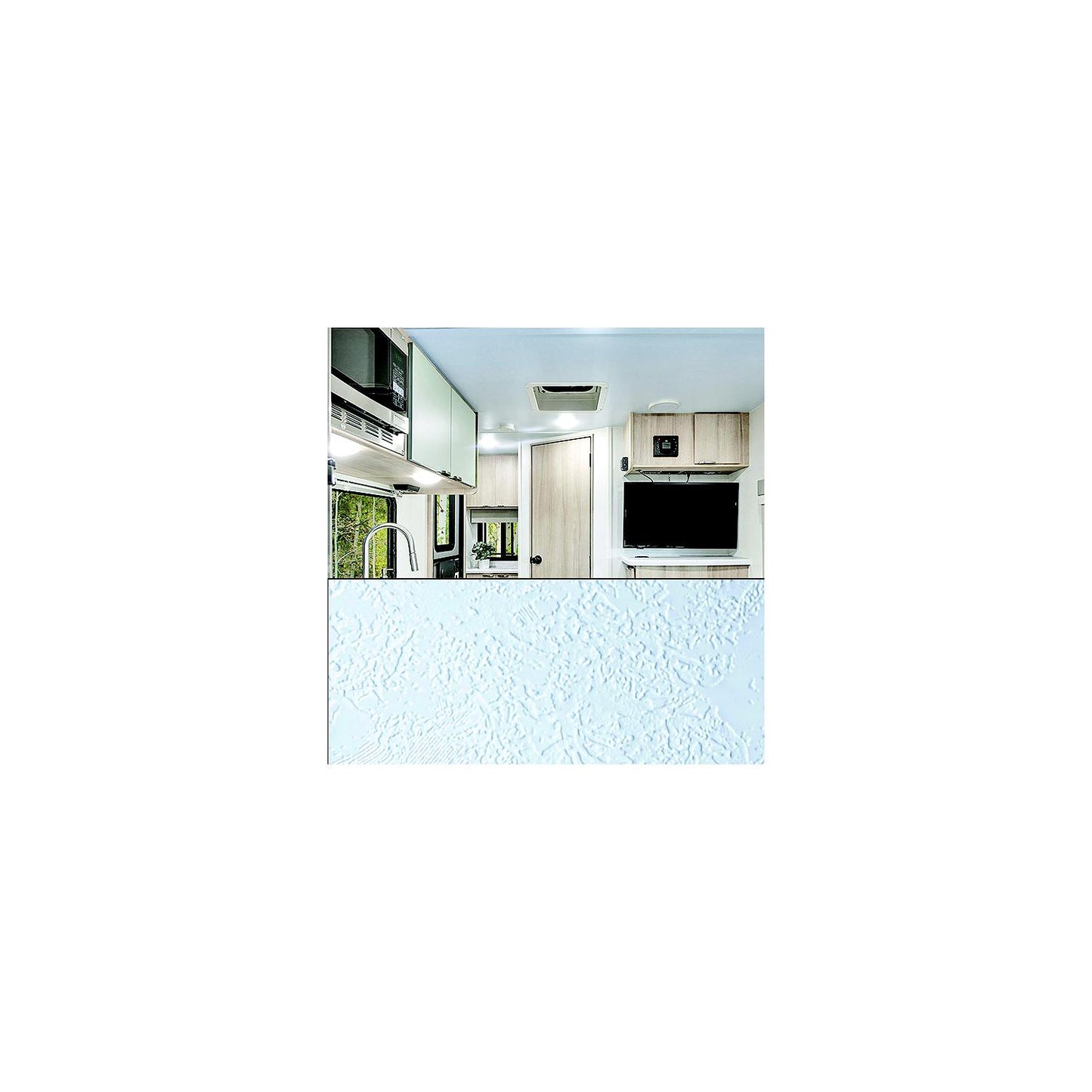 Genesis Products REVIVE Textured Ceiling Cover, 2' x 100', Textured Pebbled White