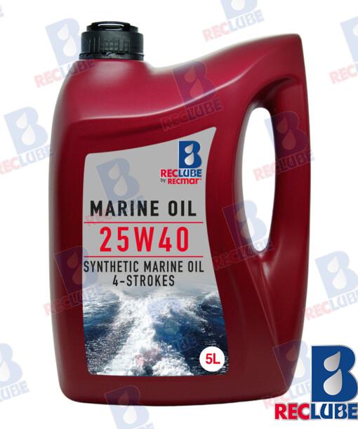 Synthetic Blend Marine Oil 4T – 5L X3 REC25W40U3