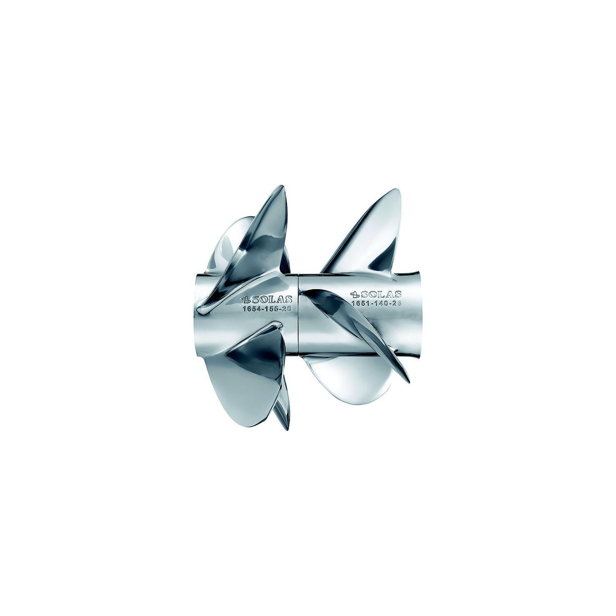 Solas 165114026 Dual Propeller For Mercruiser Bravo Three®, Stainless Steel, Rear-Supply Nautica