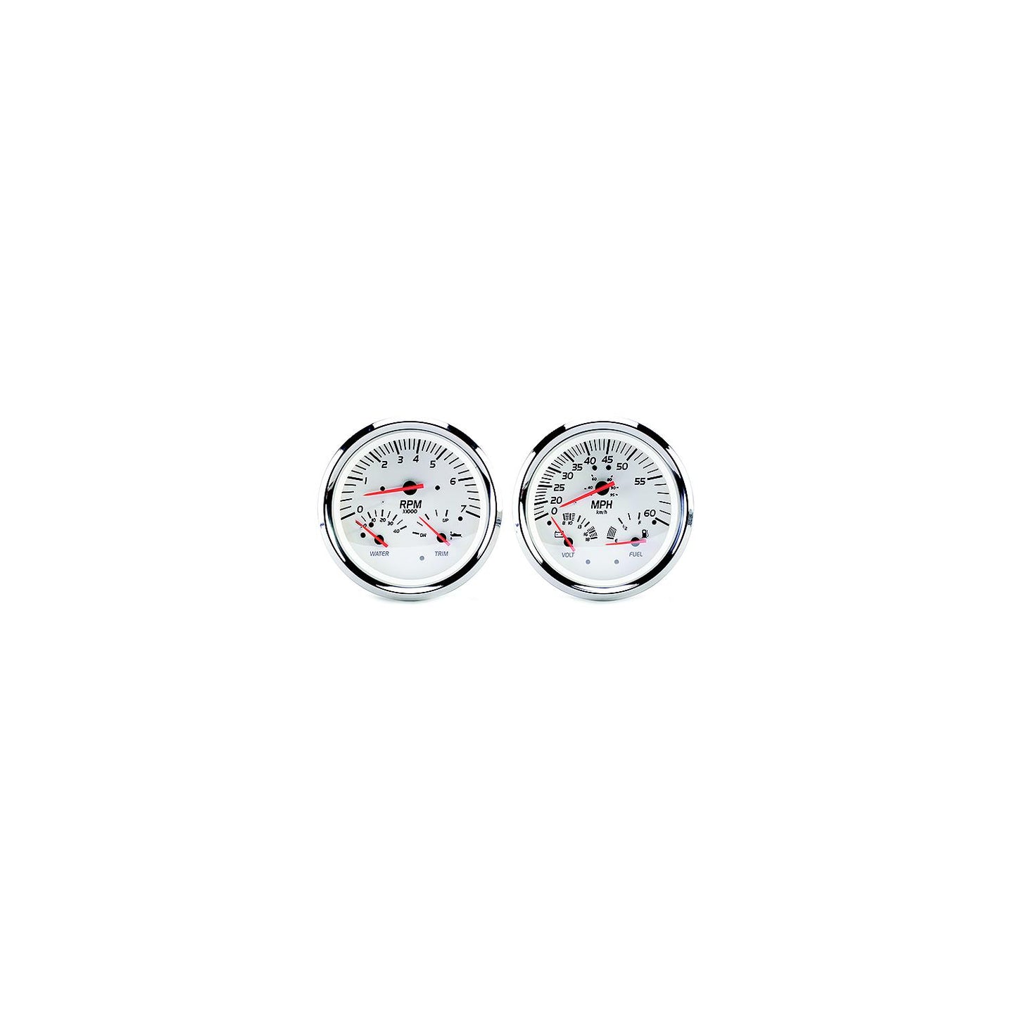Sierra 21000P White Series Multi-Function Gauge Kit, Mercury / Yamaha