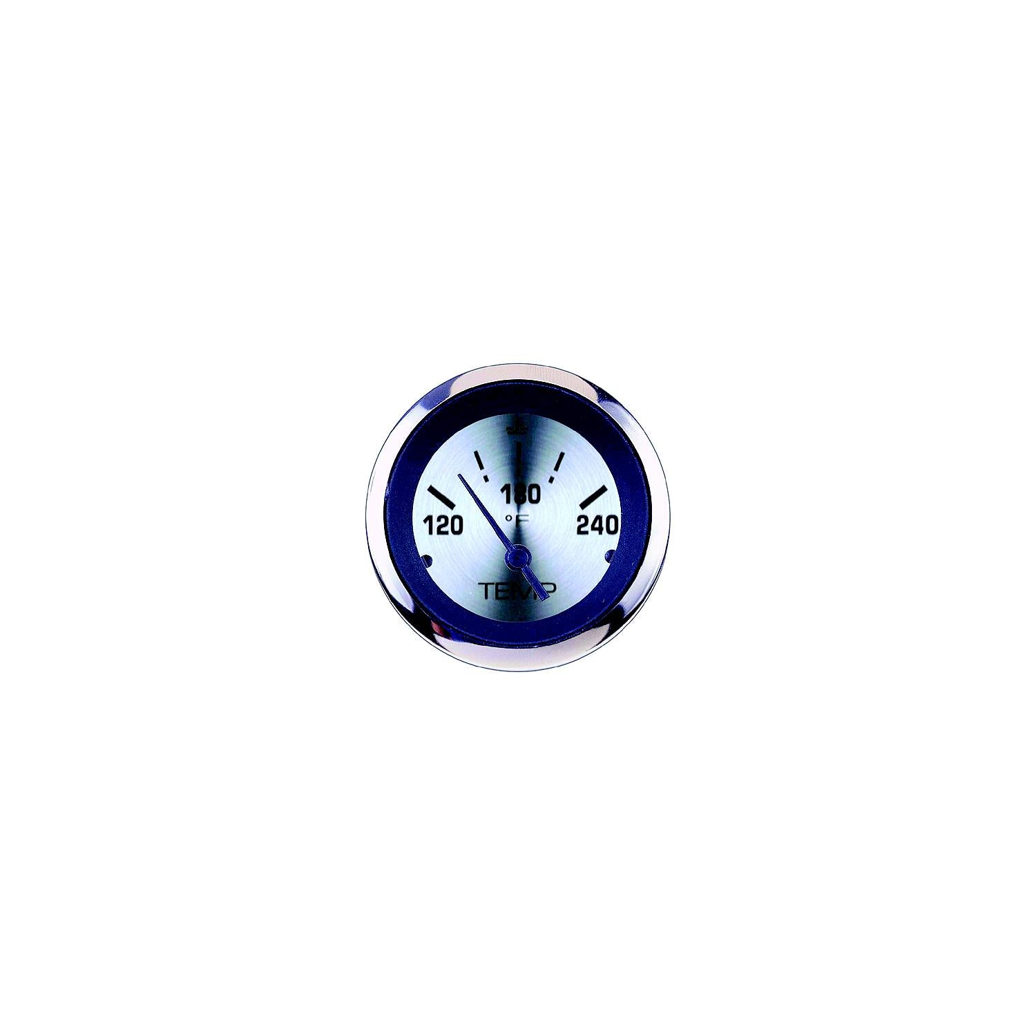 Sierra 63480P Sterling Series 2" Stainless Steel Electric 120-240 F Dial Range Water Temperature Gauge & Requires "D" Sender Code