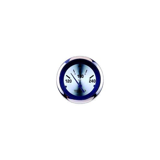 Sierra 63480P Sterling Series 2" Stainless Steel Electric 120-240 F Dial Range Water Temperature Gauge & Requires "D" Sender Code
