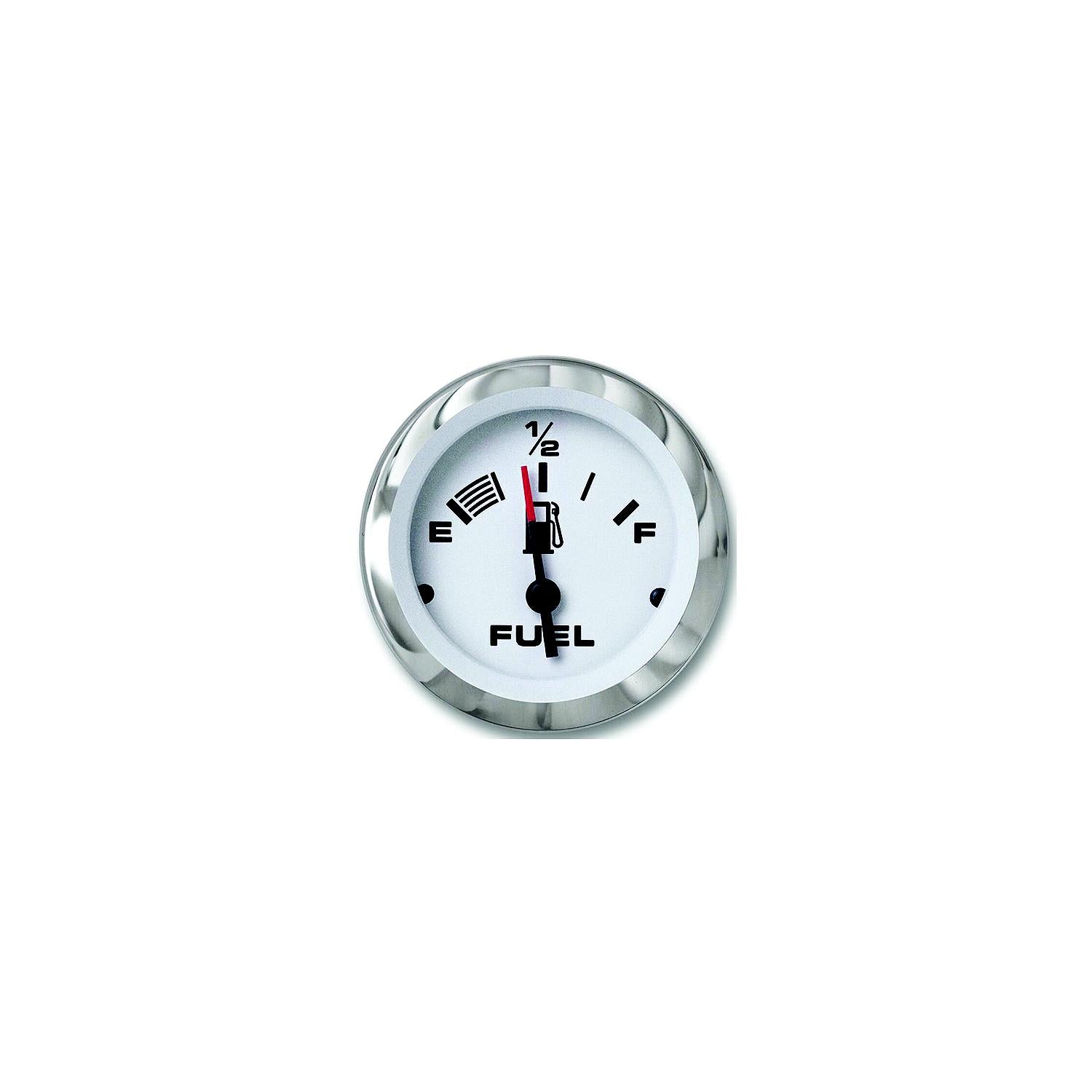 Sierra 65497P Lido Series 2" White & Stainless Steel 10,000 Hour Dial Range Hourmeter Gauge