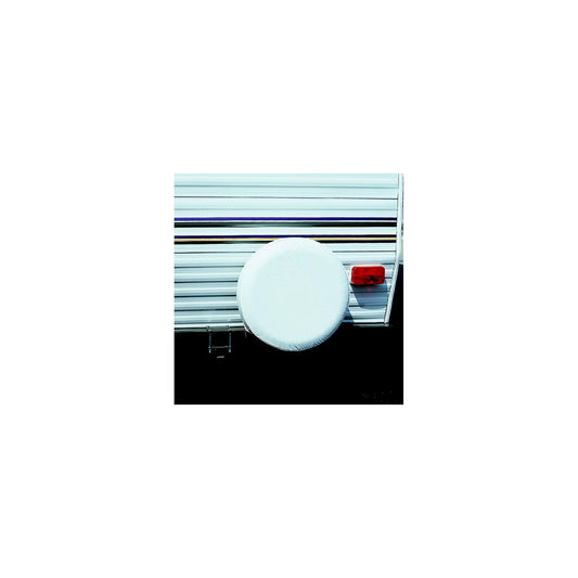 ADCO Vinyl Solid Spare Tire Cover, 24" Polar White
