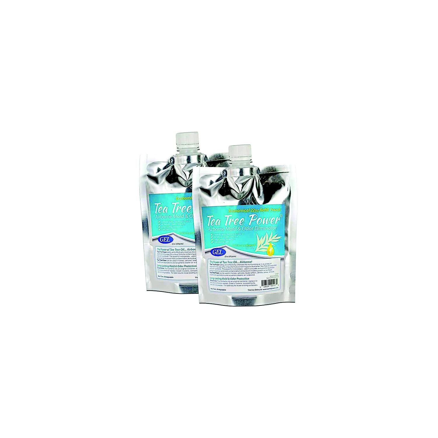 Forespar 770206 Tea Tree Power™ Mold & Odor Eliminator, 22 oz. Gel Refill, 2/pk