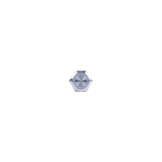 Sierra AV10030B Push-Button Switch, Off/(On), Blue Halo LED