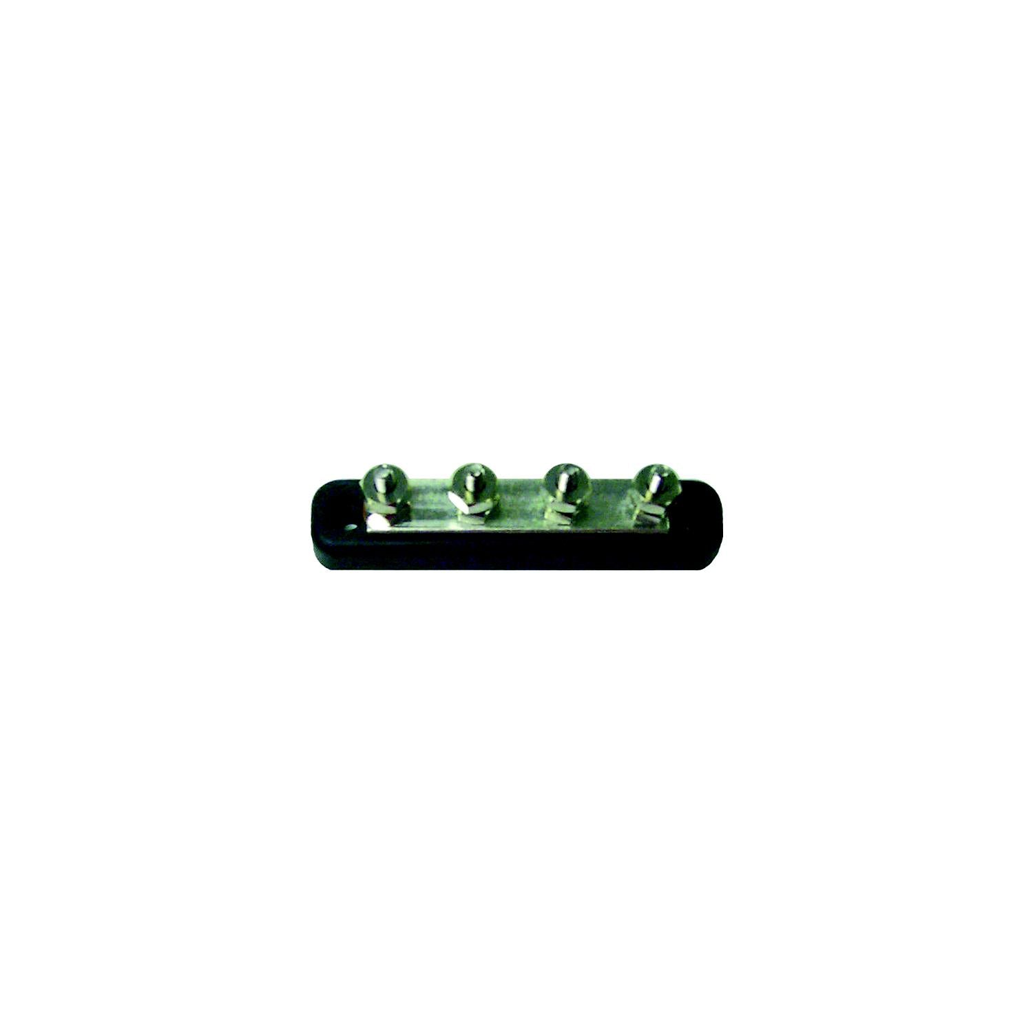 4 Gang #10 Stud Type Bus Bar, 150 Amp