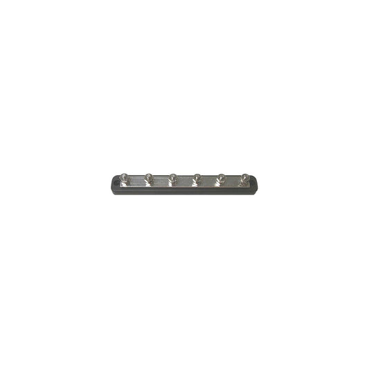6 Gang 1/4" Stud Type Bus Bar, 150 Amp
