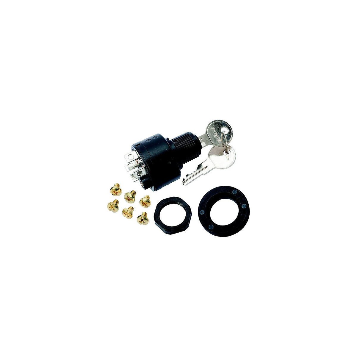 Sierra MP39760 Magneto 3 Position 5/8" Polyester 5 Screw 1 Boss Terminal 12V 15 Amp Ignition Starter Switch